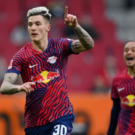 Benjamin Šeško navdušil ob pokalni zmagi Leipziga