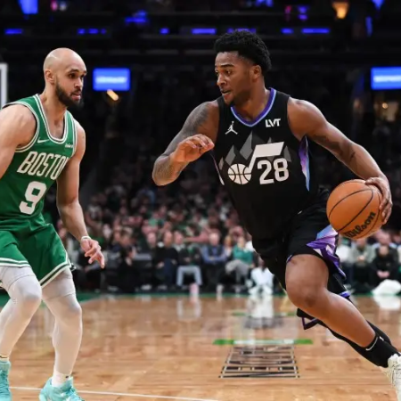 Mykhailiuk je pomagal Utahu premagati Clipperse, Boston je v napeti tekmi izgubil proti Philadelphiji