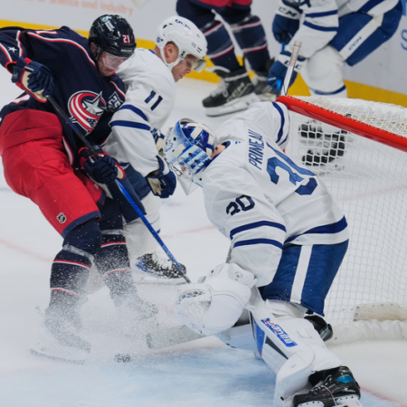 Columbus močno premagal Toronto v tekmi NHL z veliko goli