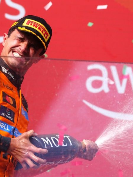 Prva zmaga prvaka v sezoni. Norris je zmagal na Madžarskem pred poletnim premorom Formule 1