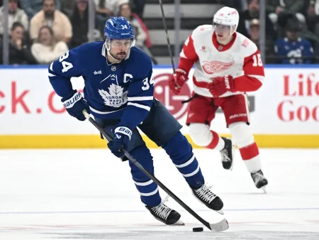 NHL: Matthews dosegel 800 točk, zmage Detroita, Calgaryja in Los Angelesa
