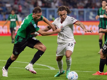 Sassuolo in Milan remizirala: Amorim je nadaljeval niz neporaženosti v Serie A